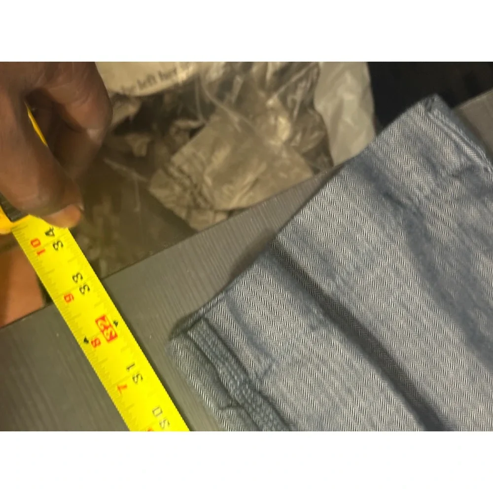 Banana republic men's blue straight fit pants with draw string and button